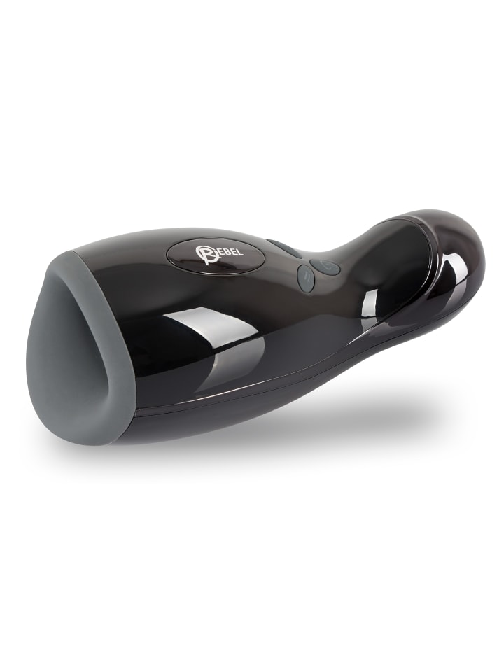 Rebel Masturbator mit Vibration und Heizfunktion Rebel Masturbator in schwarz günstig kaufen 20 cm