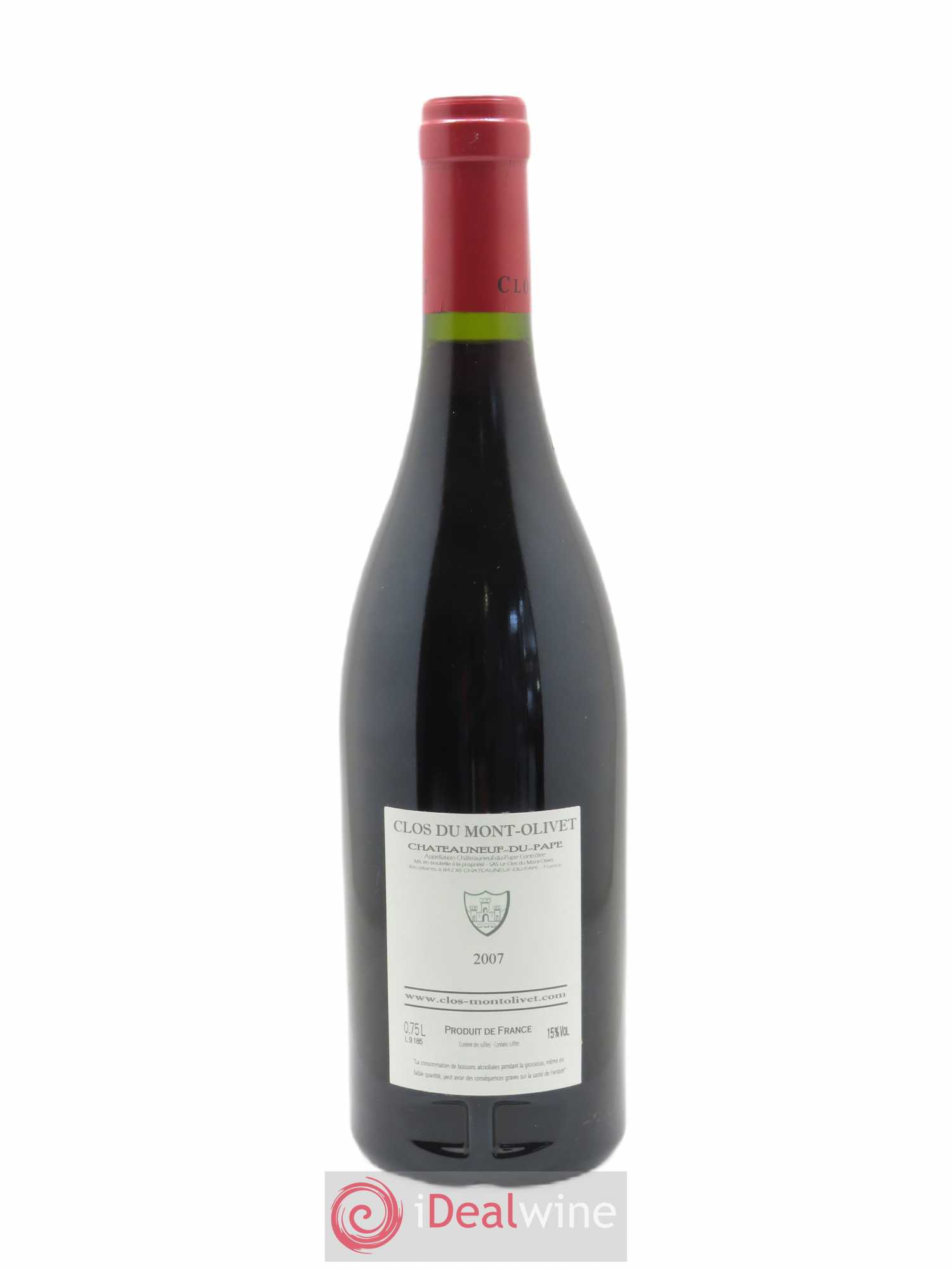 Châteauneuf-du-Pape Clos du Mont-Olivet  2007 - Lot de 1 Bouteille