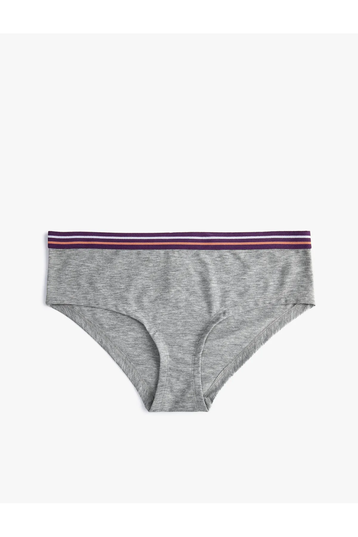 Koton  Hipster-Höschen mit Slogan-Aufdruck, bunt, gerippt