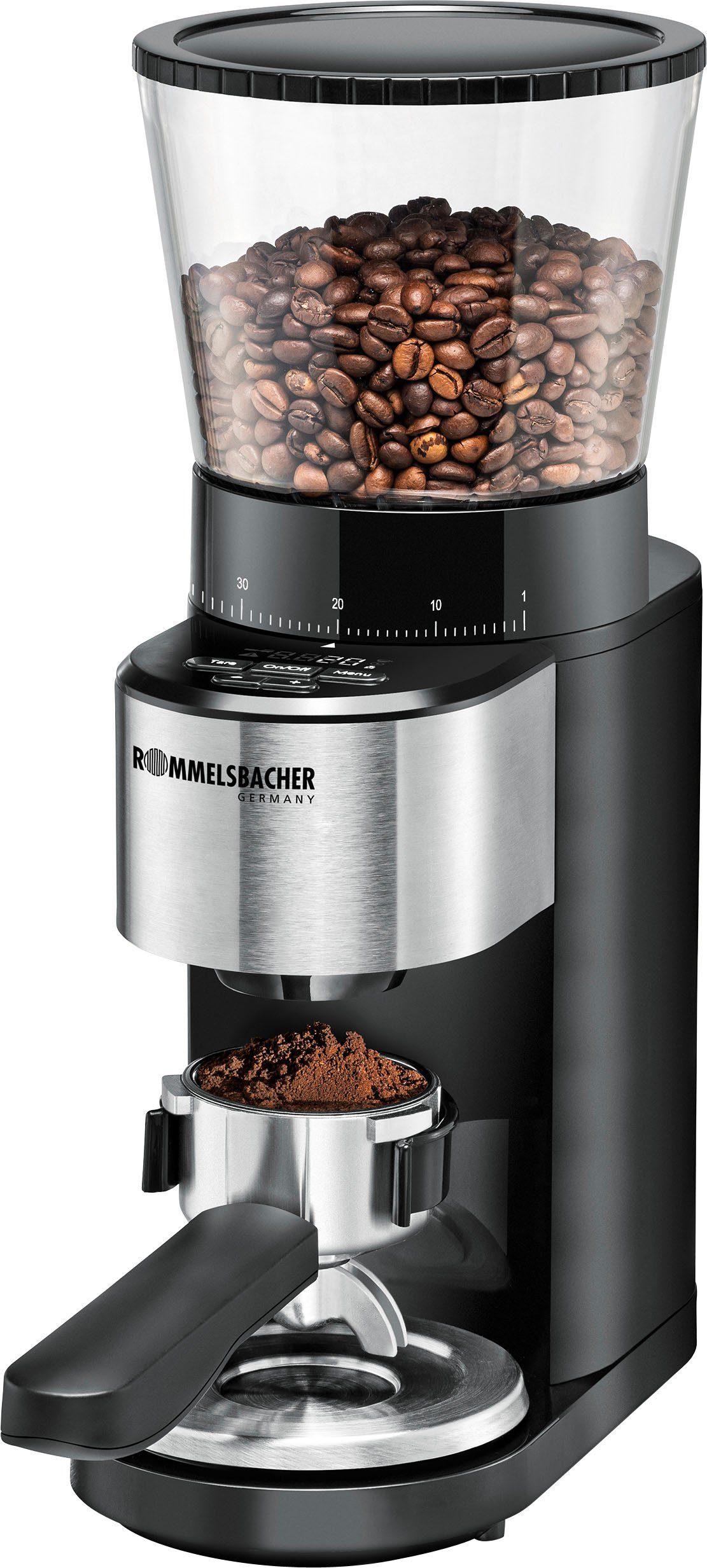Rommelsbacher Kaffeemühle EKM 500, 160 W, Kegelmahlwerk, 400 g Bohnenbehälter