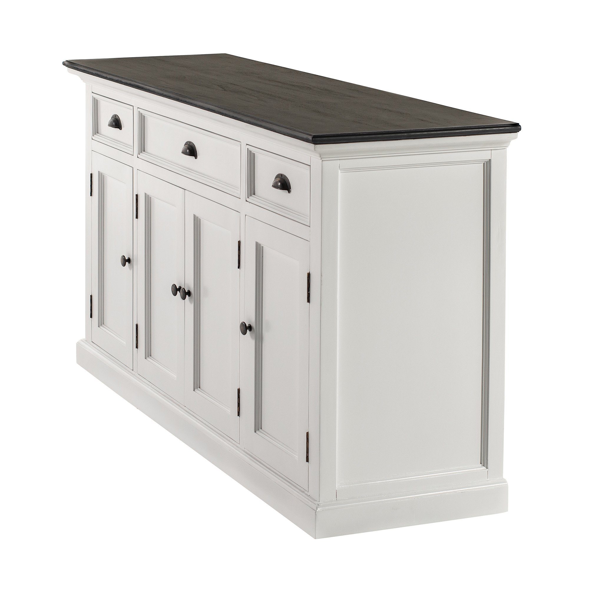 Novasolo Buffet Halifax Contrast Buffetschrank mit 4 Türen und 3 Schubladen