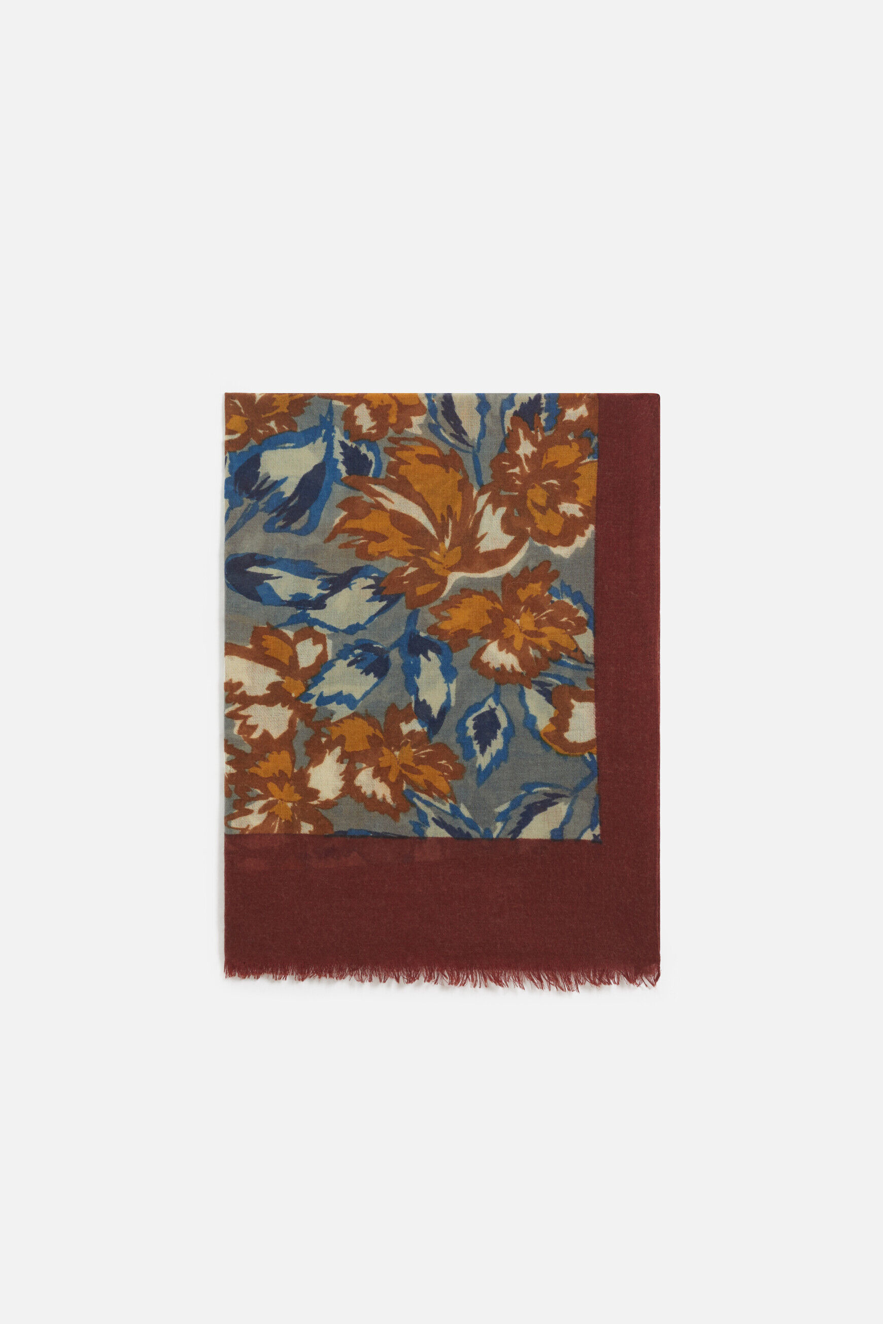Foulard flora denim stone femme
