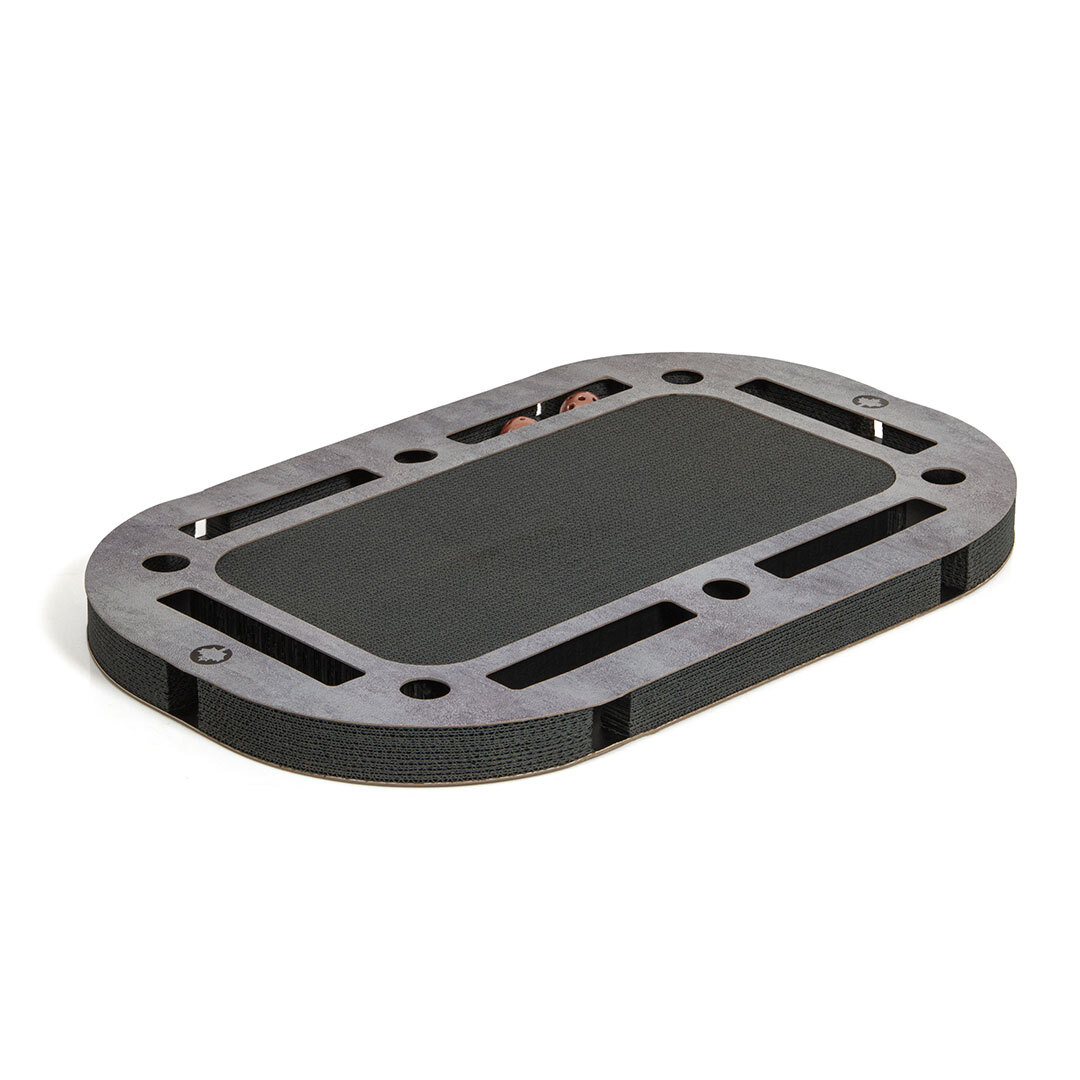 Canadian Cat Company Intelligenzspielzeug Canadian Cat Company Katzenspielplatz PlayPlate Black grau