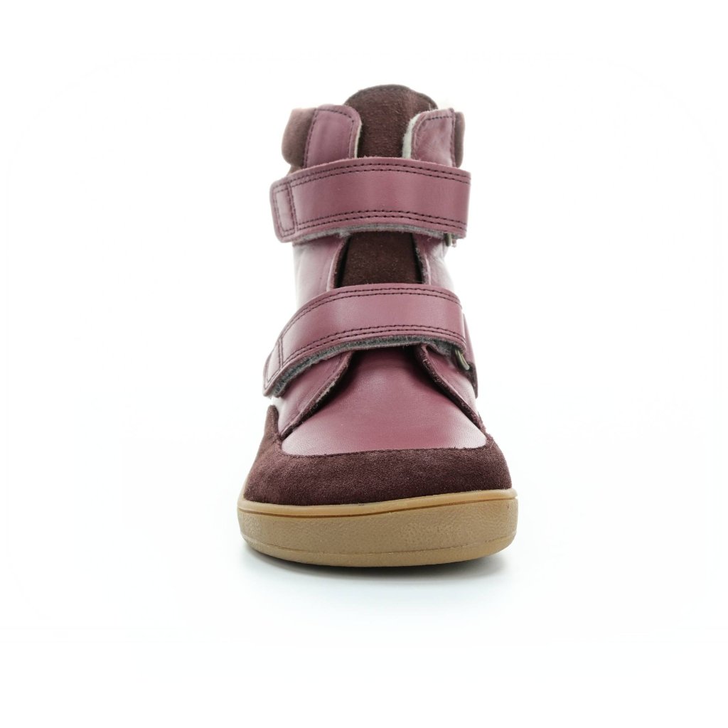 Bundgaard Basil Strap Tex Dark Rose dunkelrosa Barfuß-Stiefeletten