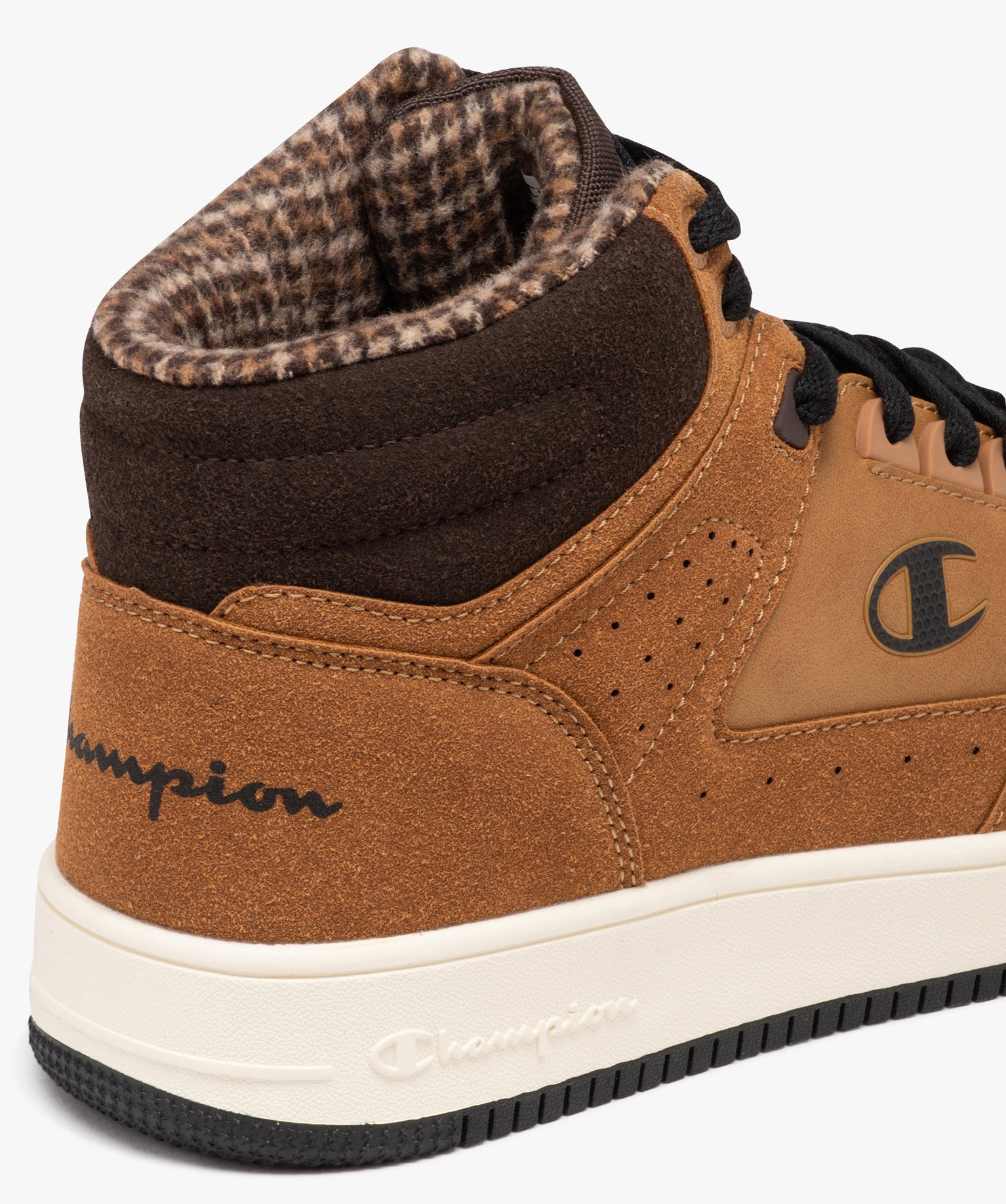 Baskets homme mid-cut casual dessus en suédine - Champion camel | GEMO