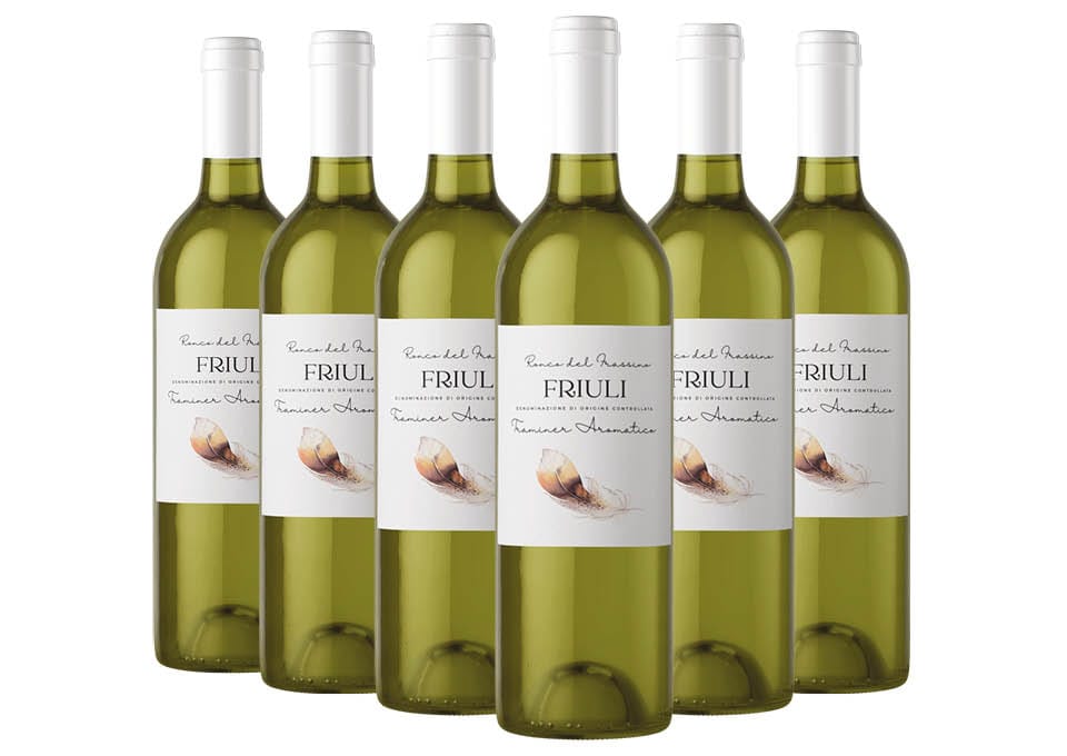 Friuli DOC Traminer Aromatico 2022 Ronco del Frassino 6 bouteilles de 0,75 ℓ