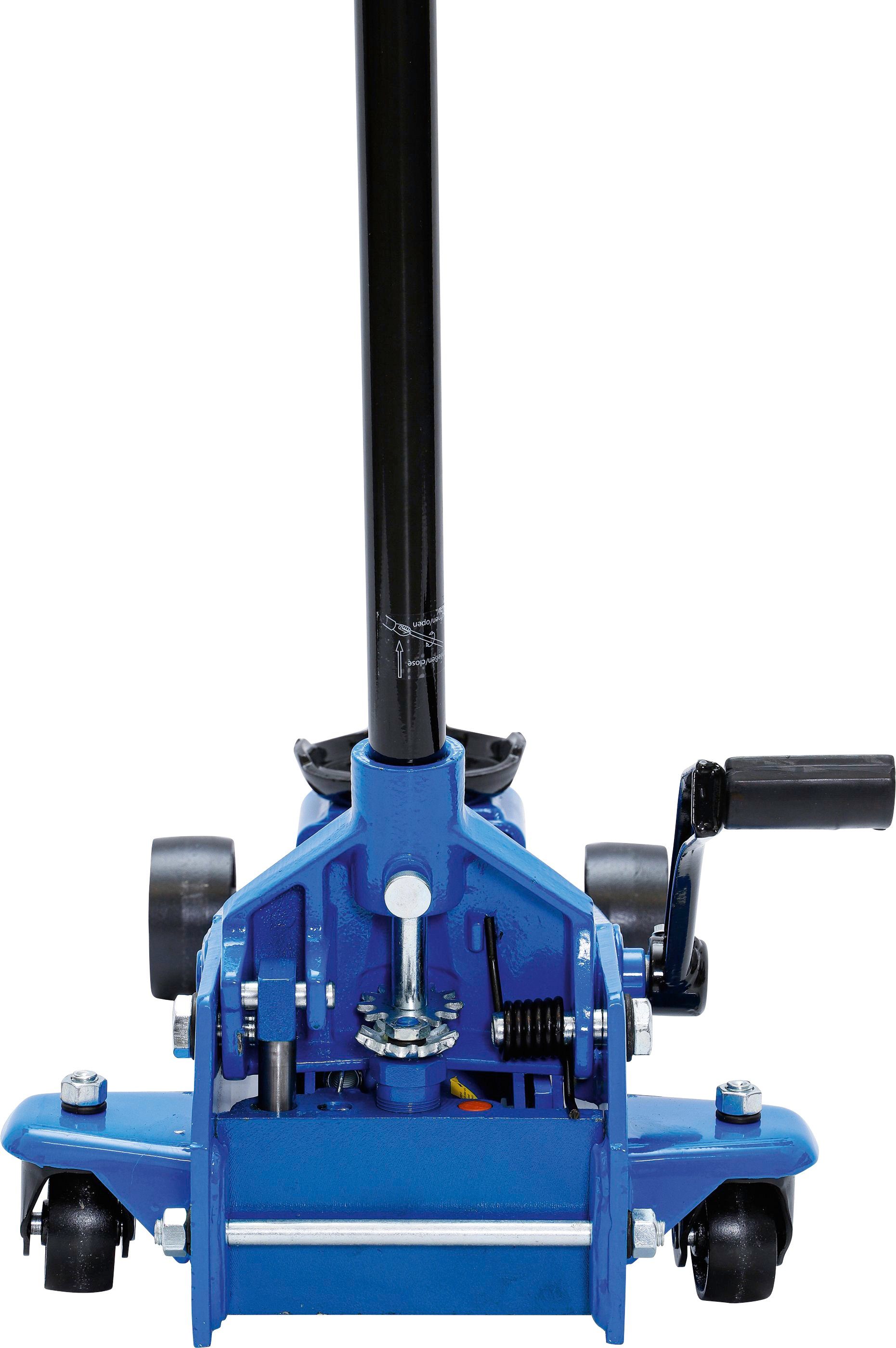 BGS Rangierwagenheber 9251, max. Hubhöhe: 50 cm, hydraulisch, bis 3 t, mit Schnellhubpedal