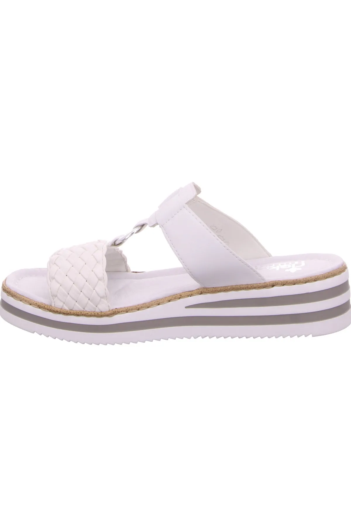 Rieker  Sandalette - Weiß - Flacher Absatz