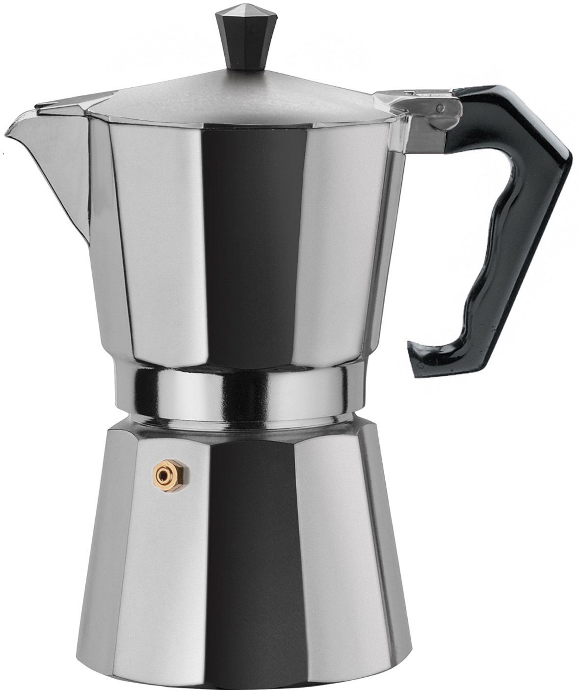 gnali & zani Espressokocher brasil, Aluminium, auch als Camping-Kocher geeignet, Made in Italy