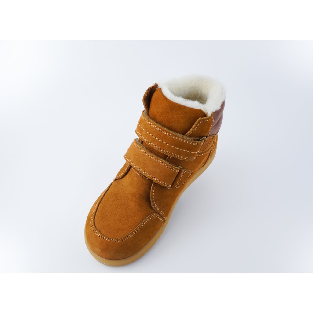 Bobux Timber Arctic Mustard braune gefütterten Stiefeletten