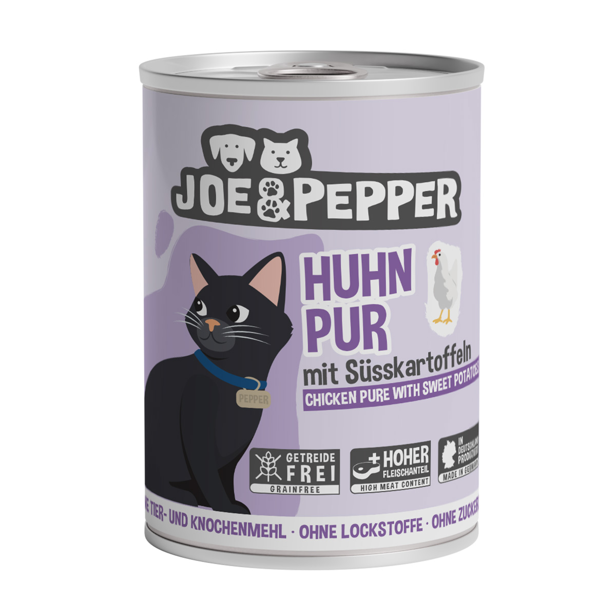 Joe & Pepper Cat Huhn pur mit Süßkartoffeln kaufen bei ZooRoyal