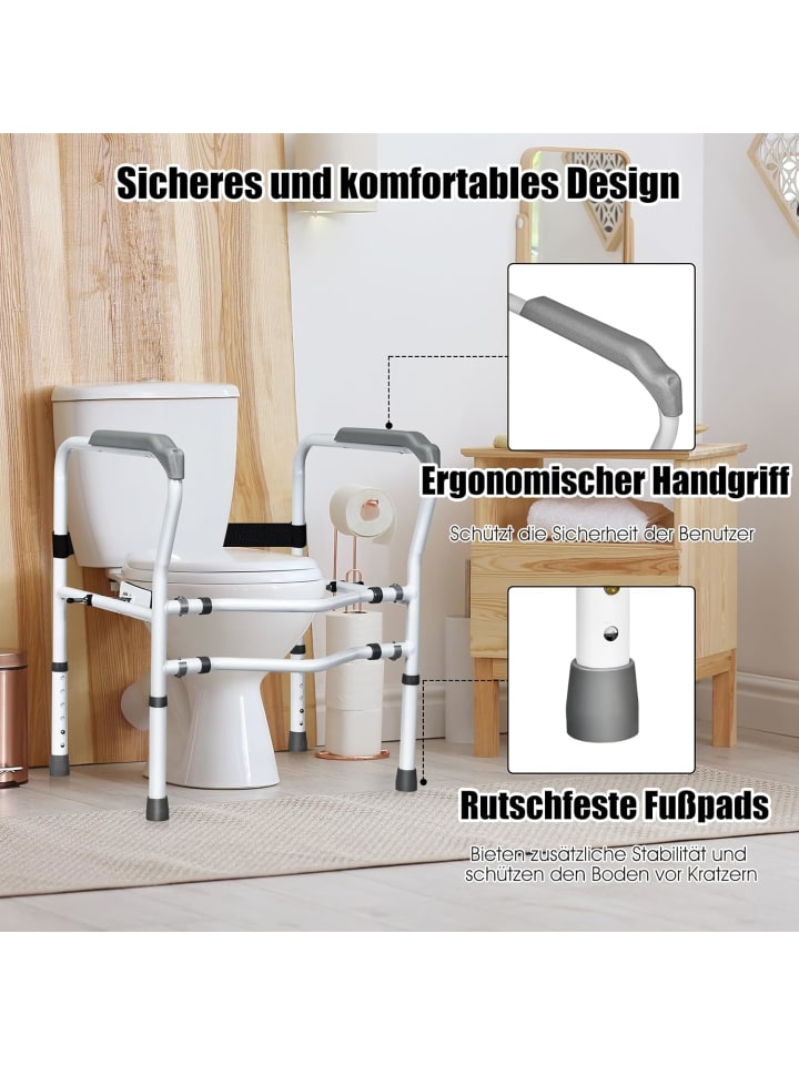 COSTWAY Aufstehhilfe Toilette in Weiß günstig kaufen onesize