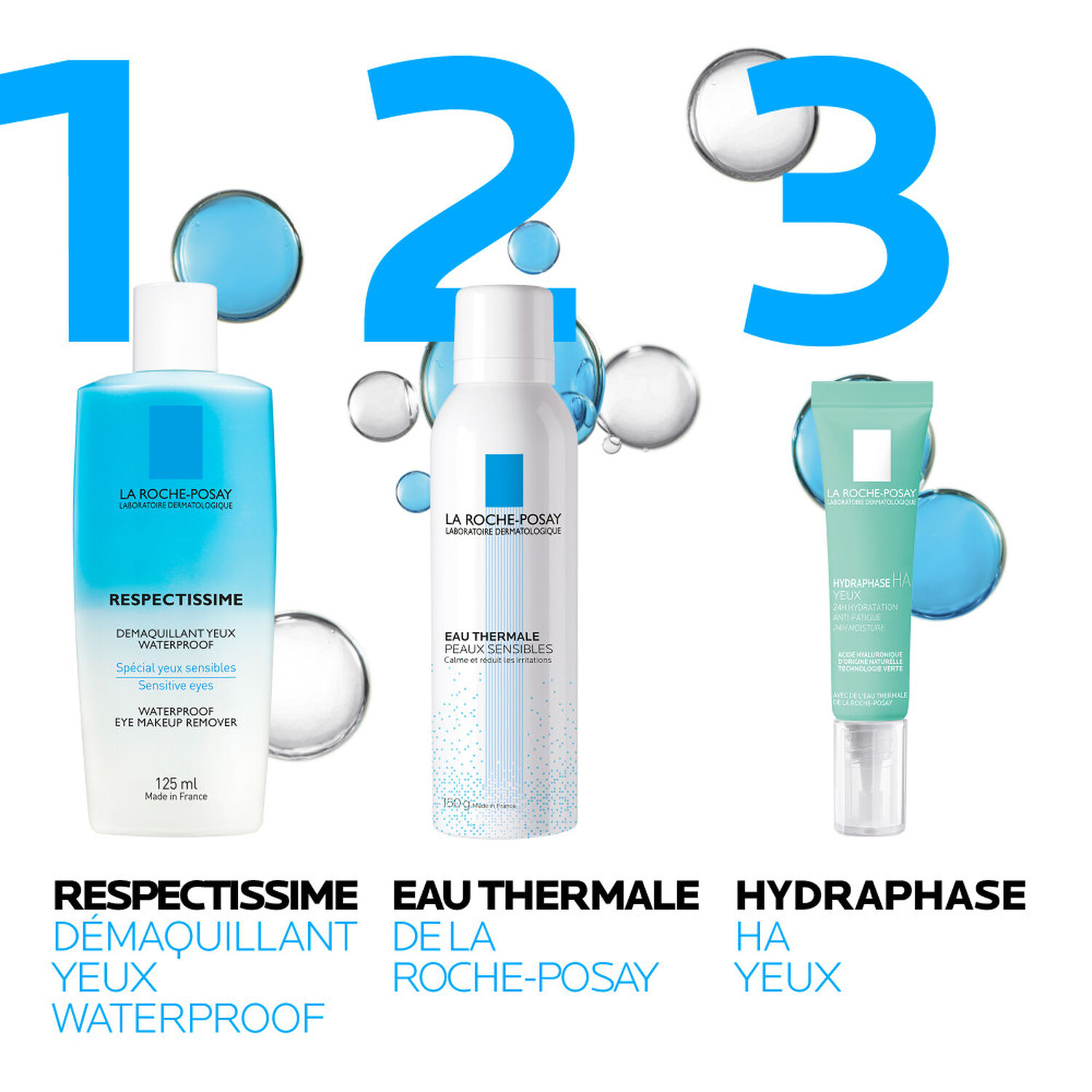 la roche-posay Respectissime Démaquillant Yeux Waterproof 125 ml