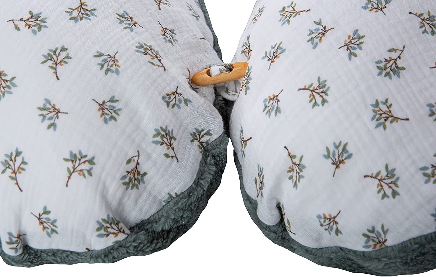 SEI Design Stillkissen Seitenschläferkissen Babynestchen Kuschelnest XXL, Schwangerschaftskissen mit Bezug, Bezug Musselin Baumwolle