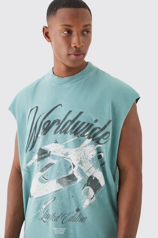 Oversize Tanktop mit Print
