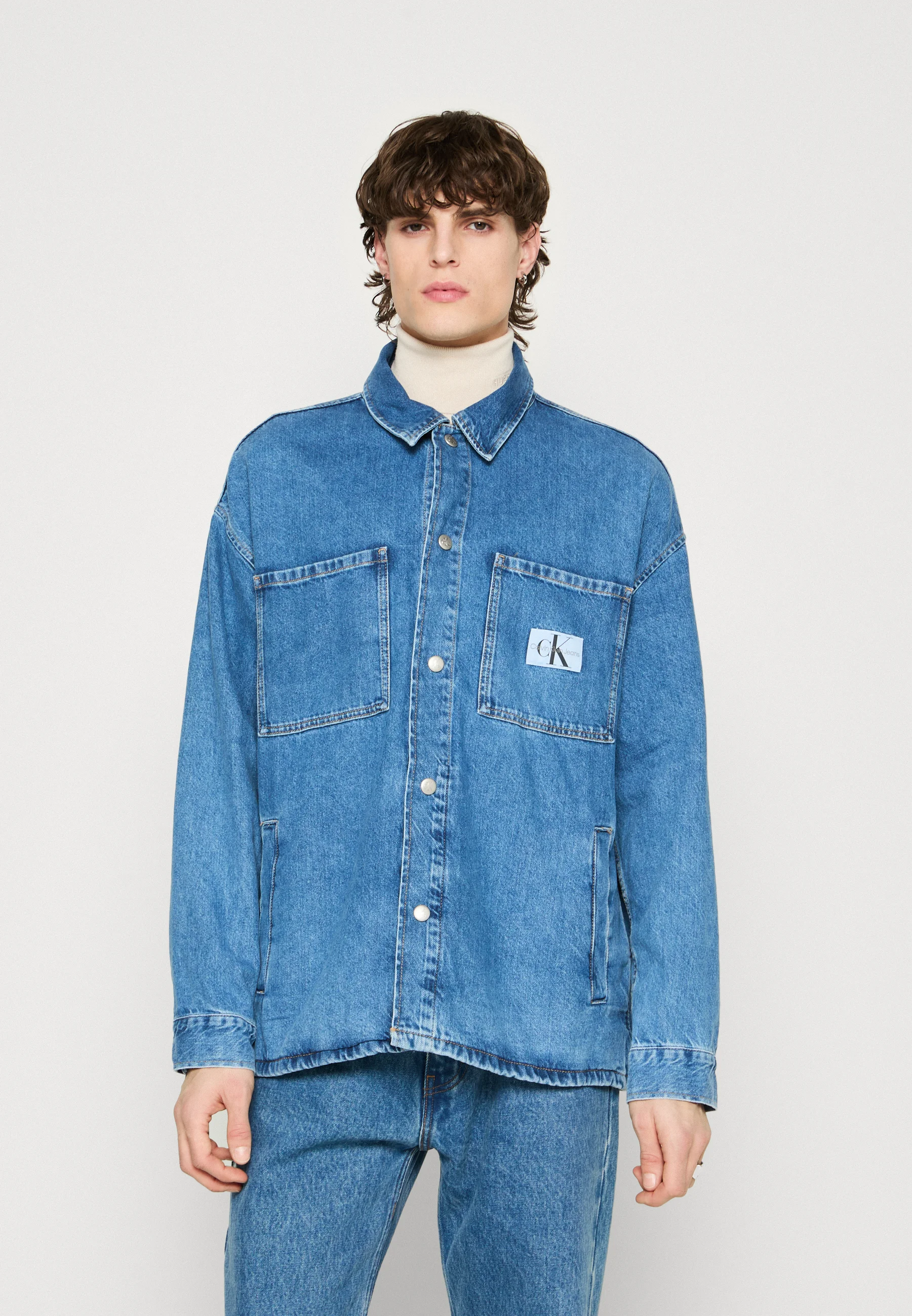 Calvin Klein Jeans SOBRECAMISA OVERTamaño - Chaqueta vaquera