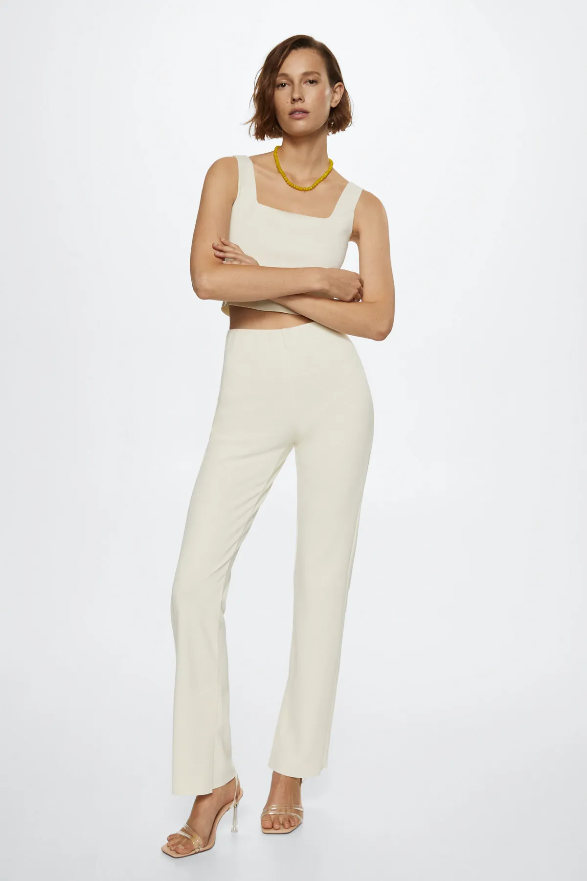 MANGO Woman  Natürliche Hosen für Damen