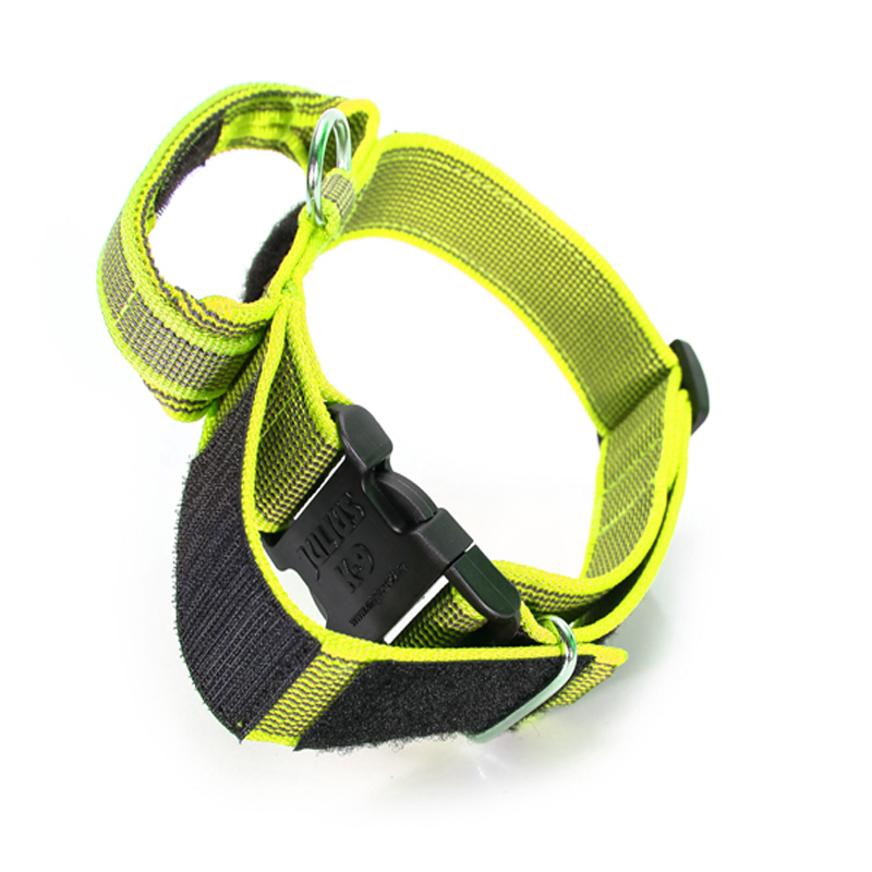 JULIUS-K9 Hundehalsbänder JULIUS-K9 Halsband mit Griff 50mm neon gelb