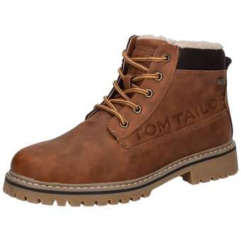 Tom Tailor Schnür Boots in braun