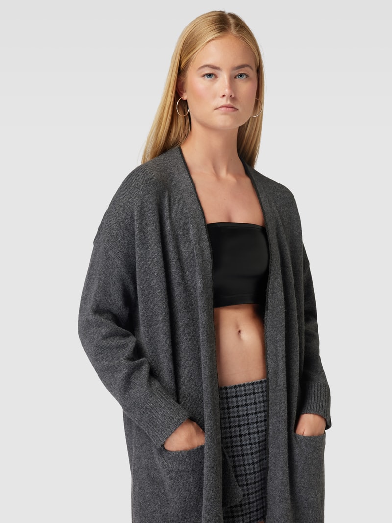 Cardigan mit Eingrifftaschen Modell 'GABRIEL' in anthrazit