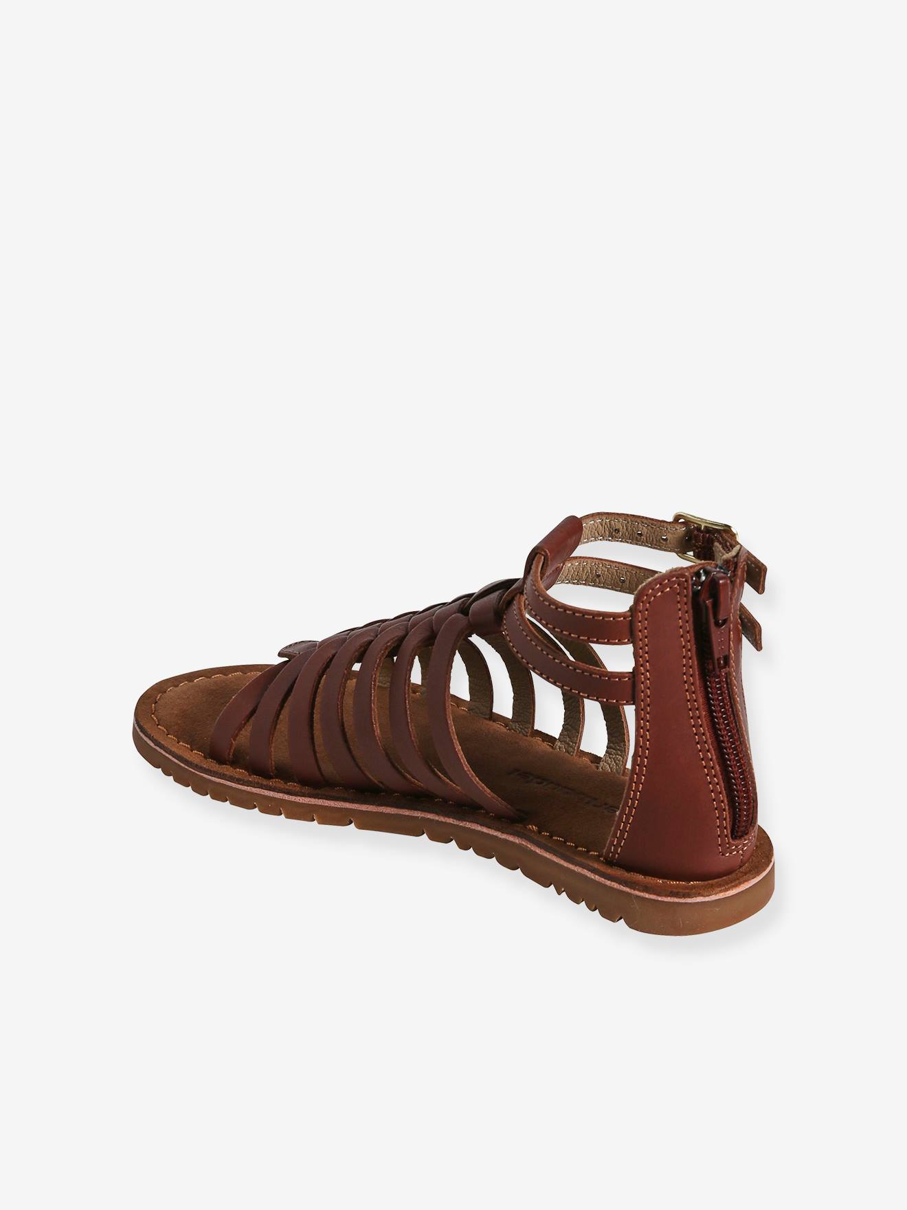 Vertbaudet Kinder Römersandalen - braun