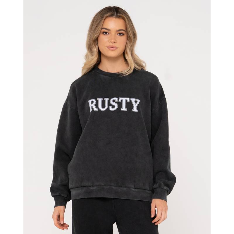RUSTY RUSTY OVERSIZE CREW FLEECE Sweatshirt Damen