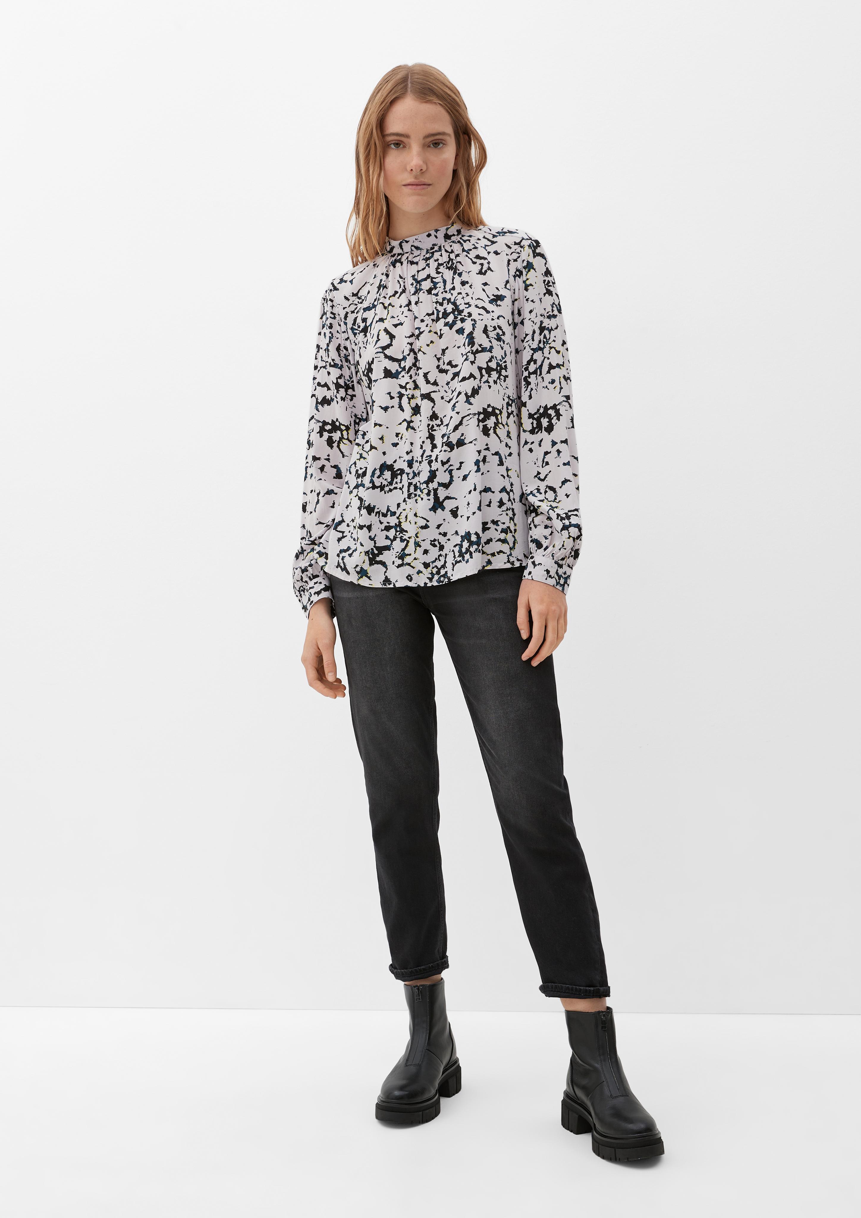 Viskosebluse mit Allover-Print  2119483-69A0