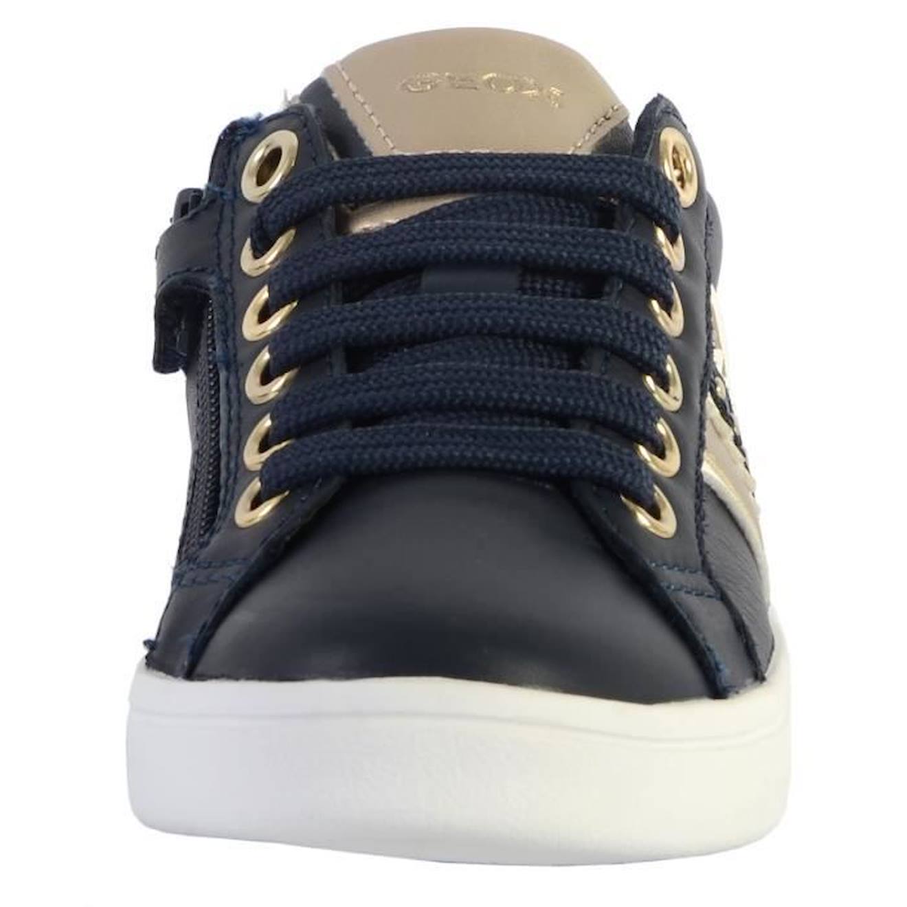 Basket Cuir Enfant Geox Drock bleu