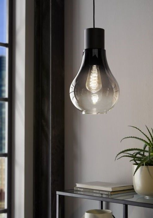Roomio 1-flg Pendelleuchte No. 9802 Schwarz Grau