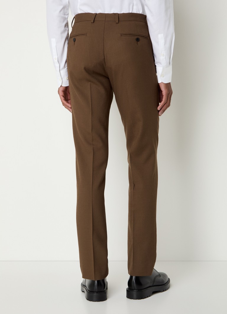 Pantaloni slim fit Sandro din lână elastică