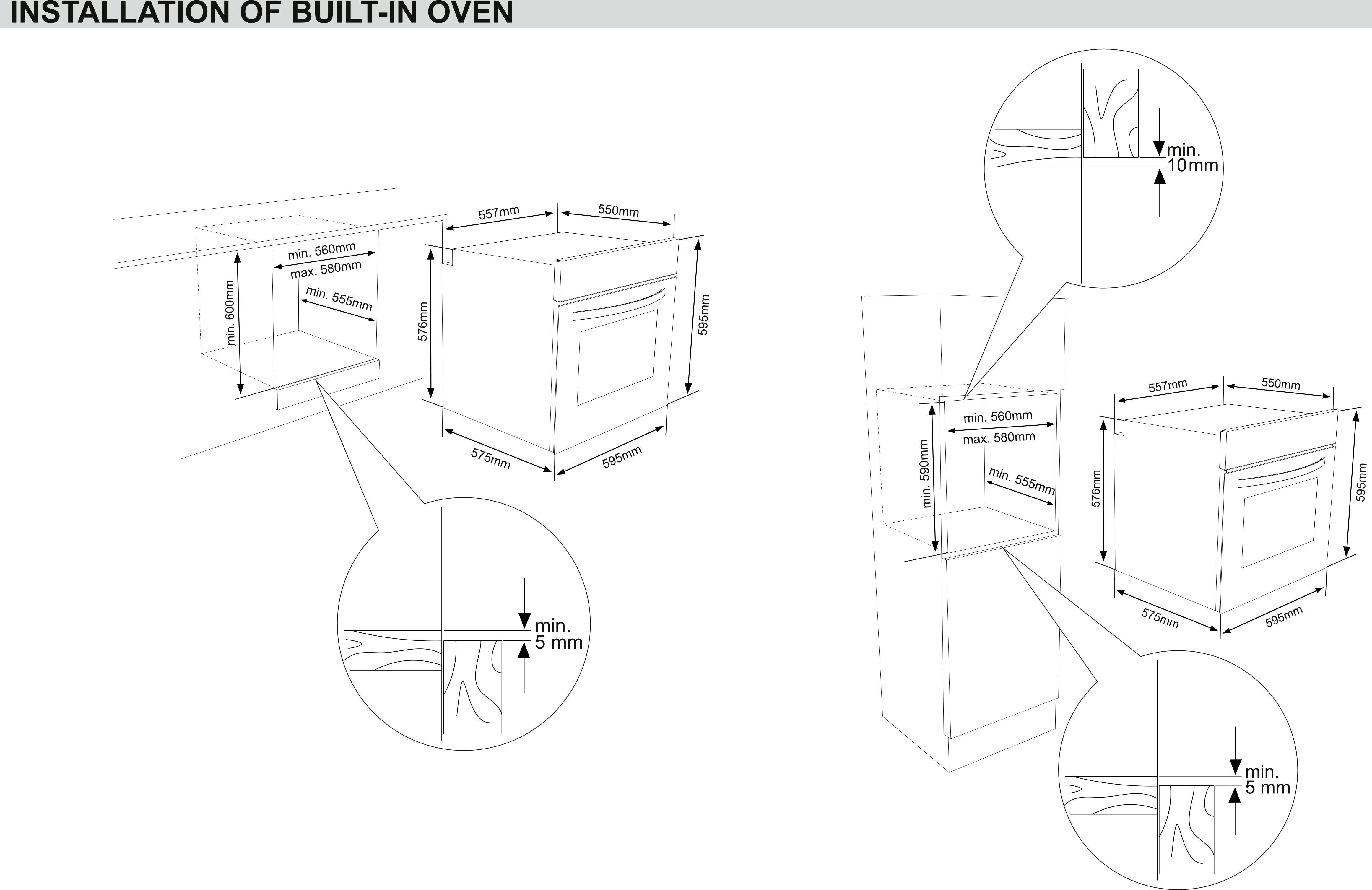 Sharp Einbaubackofen K-60D19BM1-EU