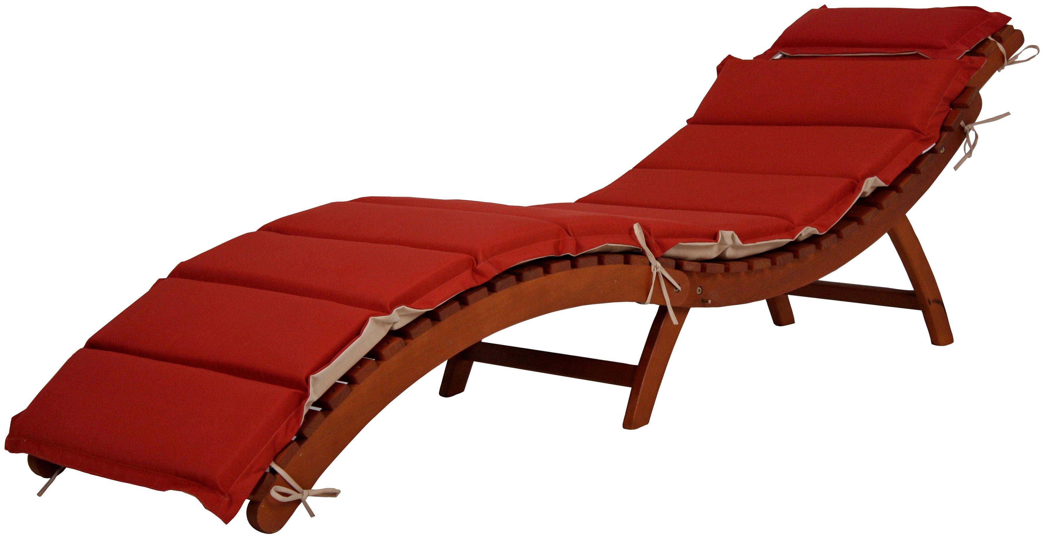 Garden Pleasure Gartenliege NASSAU, mit Wendeauflage