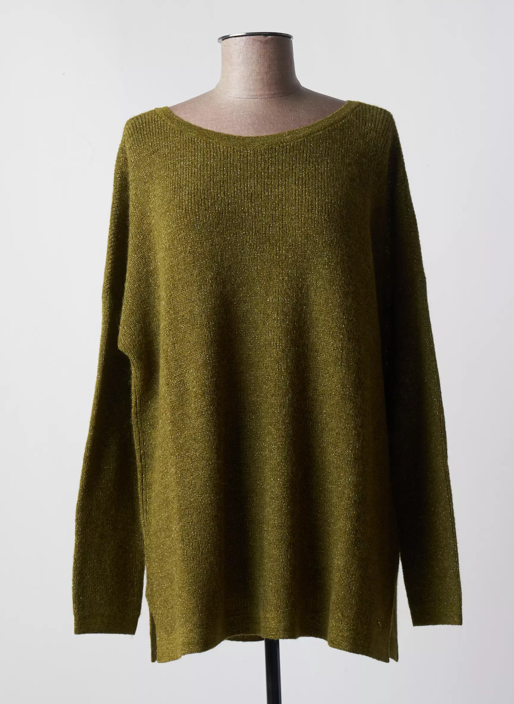 Des Petits Hauts Pulls Femme couleur vert