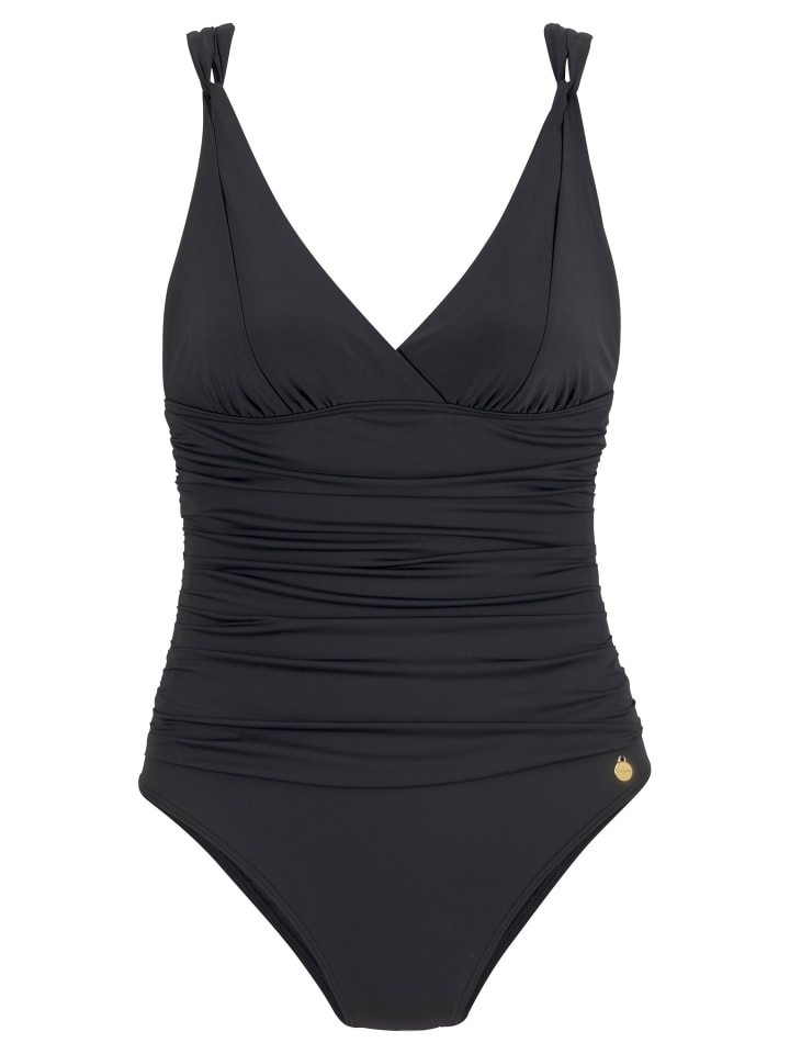 LASCANA Badeanzug in schwarz günstig kaufen