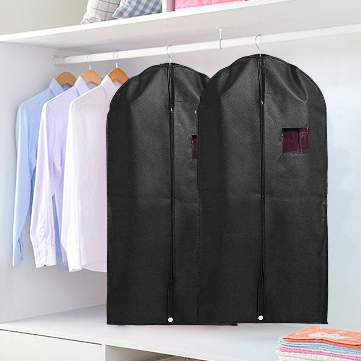 Jormftte Kleidersack Lang Kleidersack für Die Aufbewahrung,Atmungsaktiver Stoff (set, 5) Langlebig