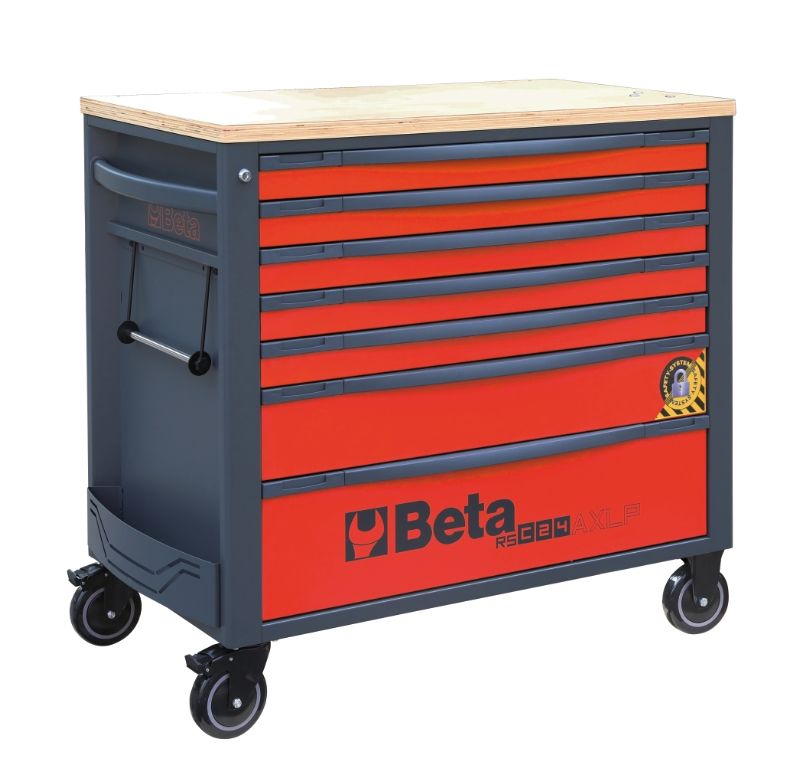 Beta 024004573 RSC24AXLP/7-R-Wózek narzędziowy 7 szuflad czerwony