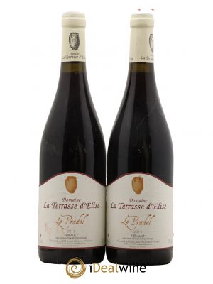 IGP Pays d'Hérault Le Pradel Terrasse d'Elise (Domaine de la)  2015 - Lot de 2 Bouteilles