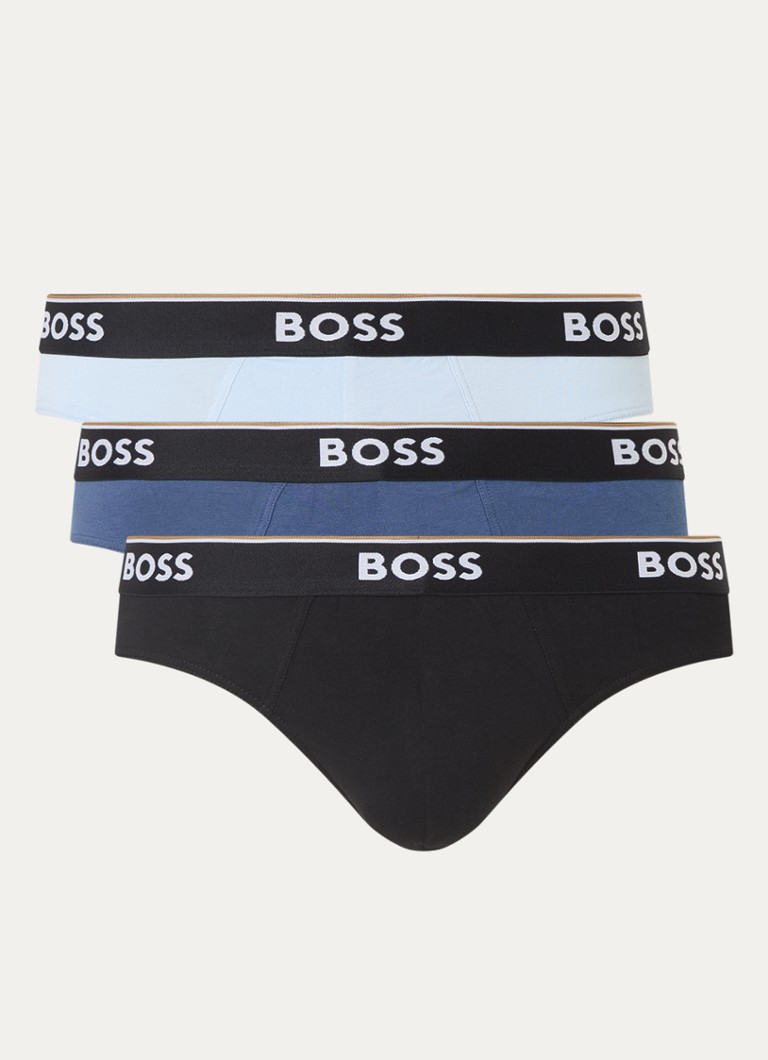 HUGO BOSS Briefs with logo band in 3-pack