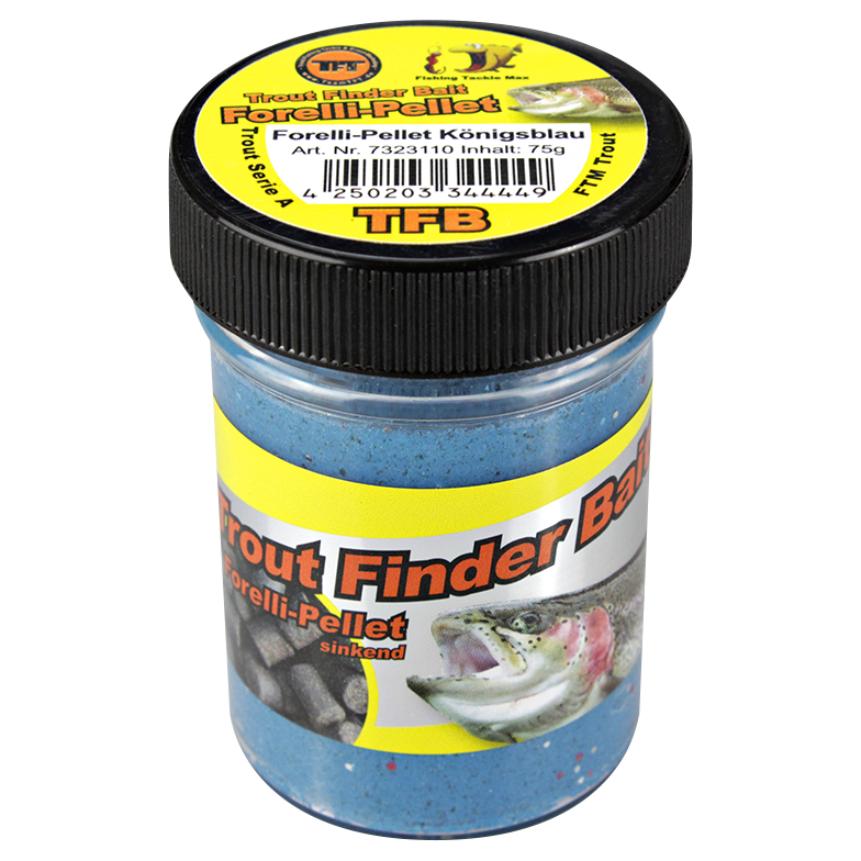 FTM Forellenteig Trout Finder sinkend (Forelli-Pellet, Königsblau)