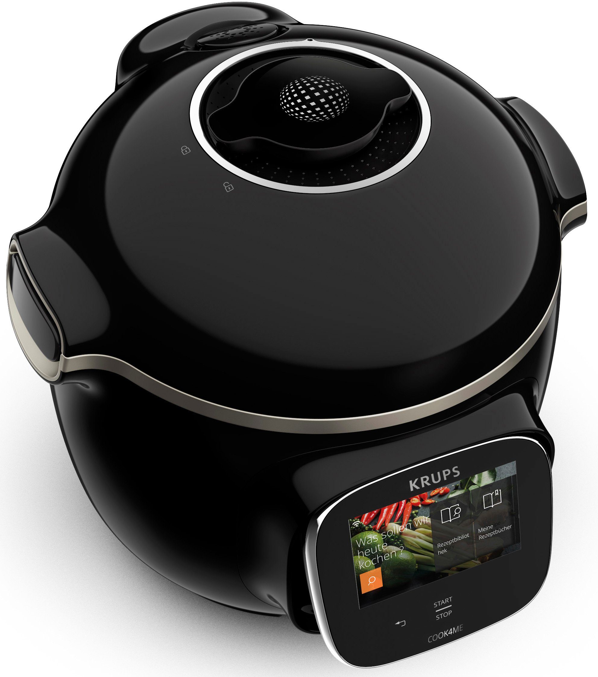 Krups Multikocher CZ9128 Cook4Me Touch, 1600 W, 6 l Schüssel, elektr. Schnellkochtopf, WLAN-fähig, 250 Rezepte, 13 Gareinstellungen