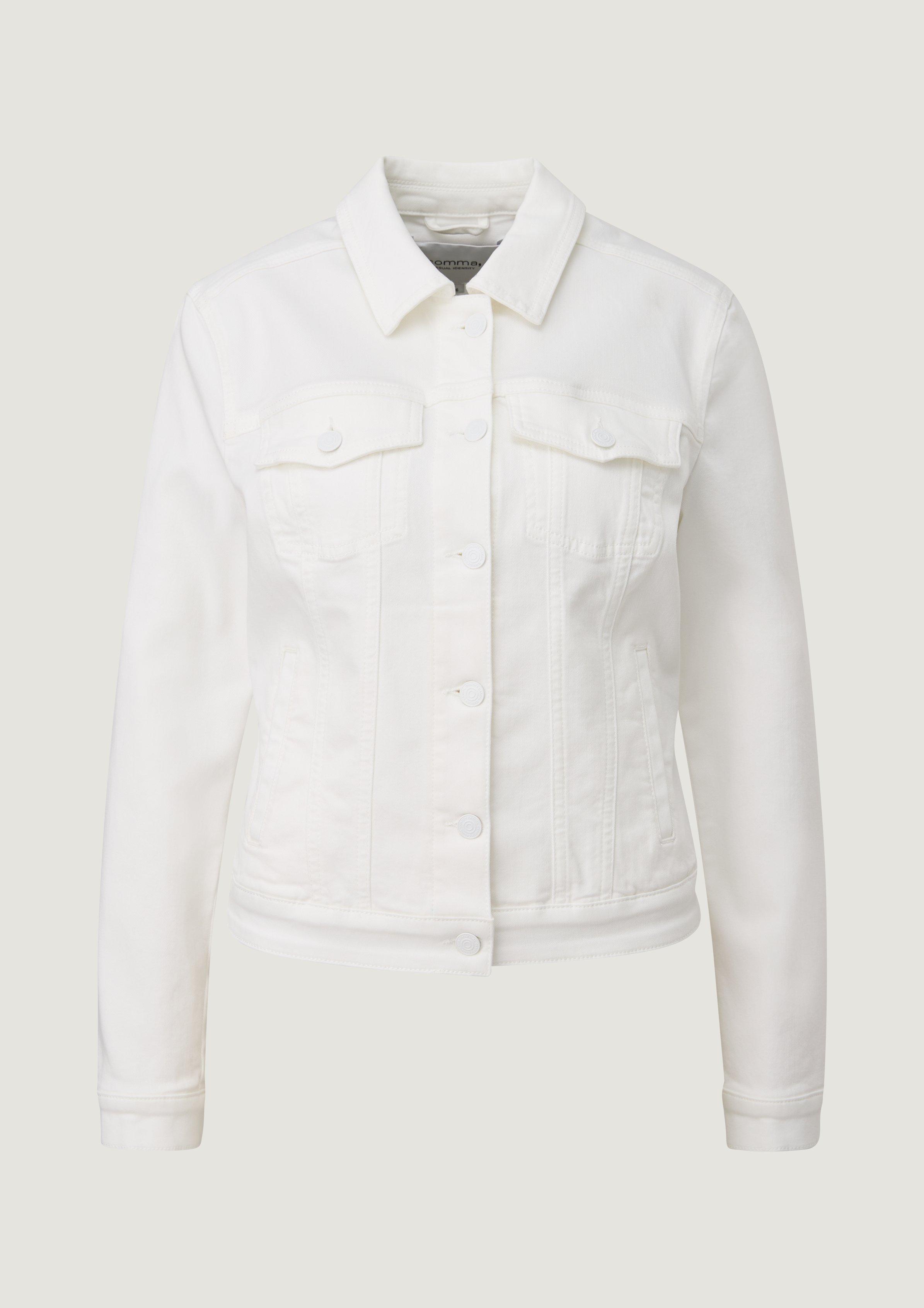Jeansjacke aus Lyocellmix - weiß