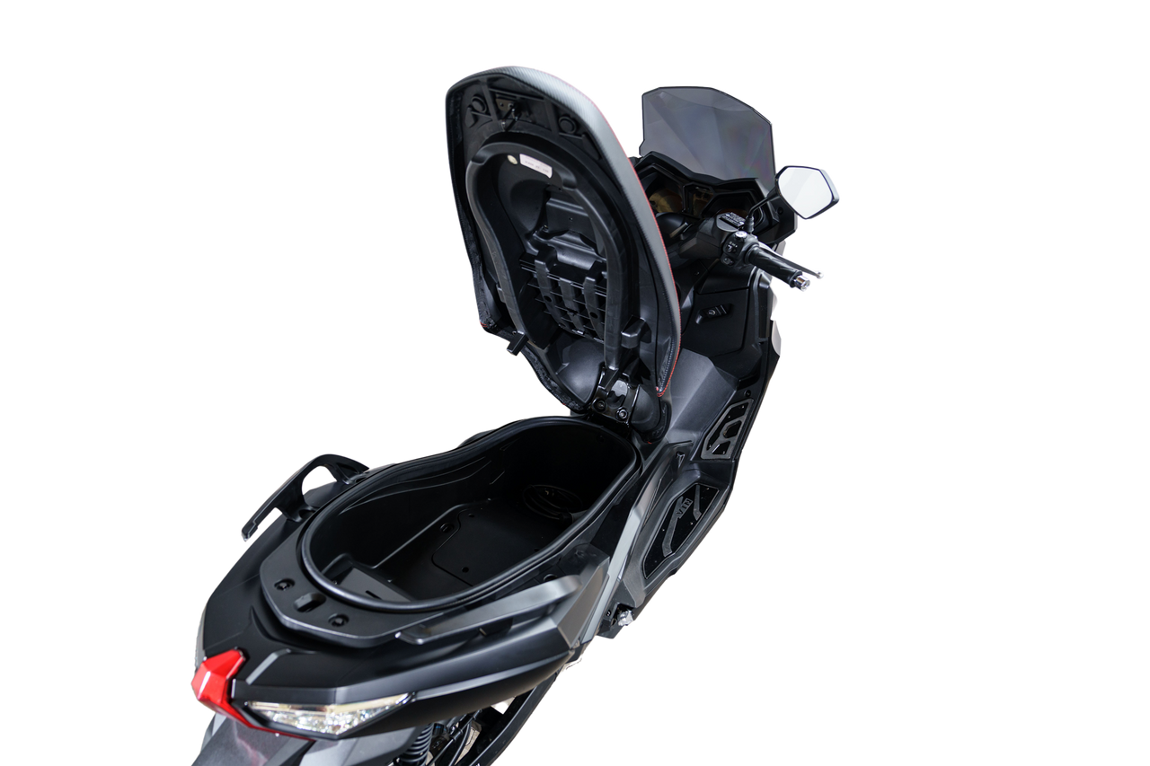 Stormborn Elektro-Motorrad ALEX R - 5kW Motor mit herausnehmbaren Akkus Mattschwarz