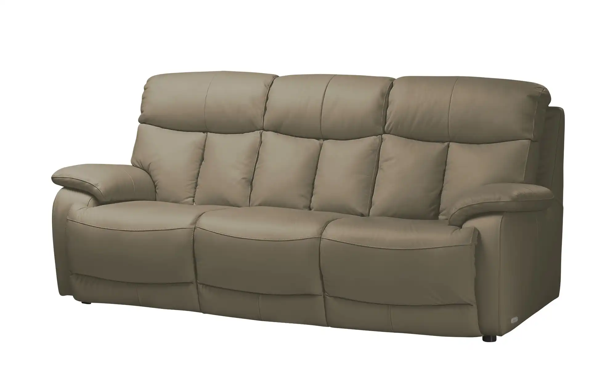 Wohnwert Sofa 3-sitzig aus Echtleder mit manueller Relaxfunktion Ambra