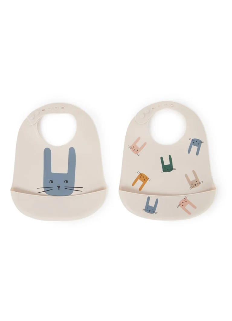 Bavoir Liewood Tilda imprimé, lot de 2