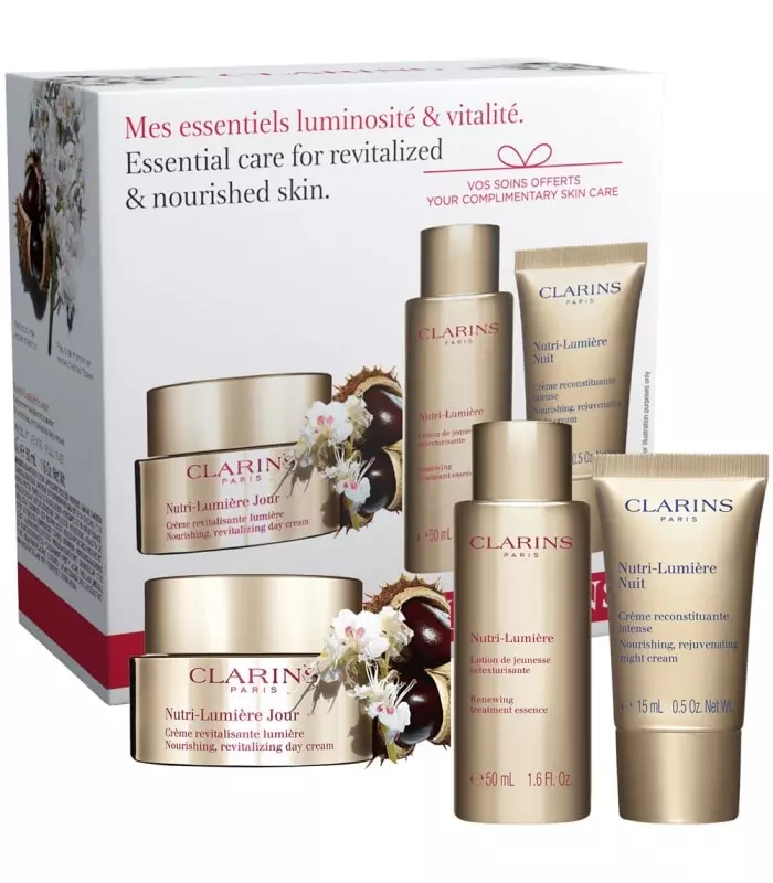 COFFRET NUTRI-LUMIERE Crème Peaux Normales à Sèches 50 ml + 2 Produits
