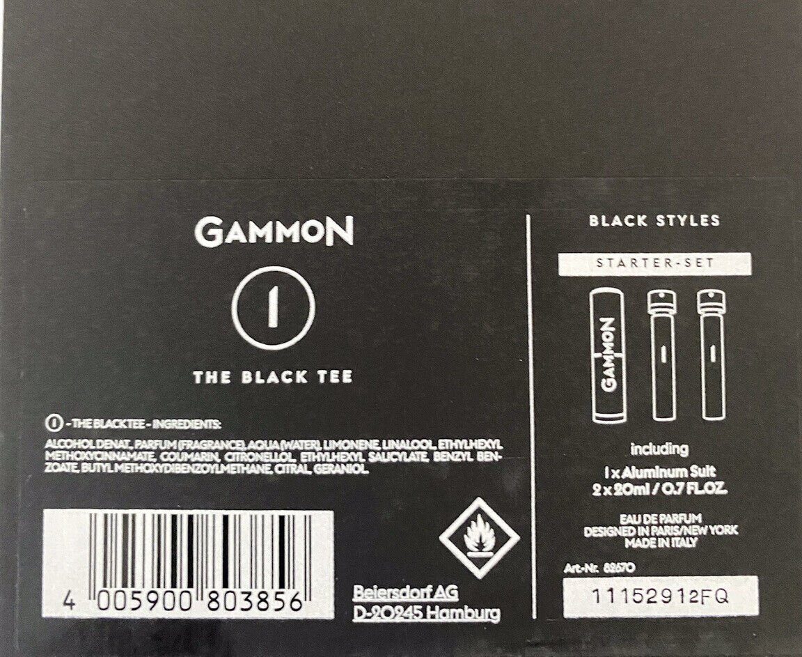 GAMMON Eau de Parfum Black Styles - The Black Tee (1)