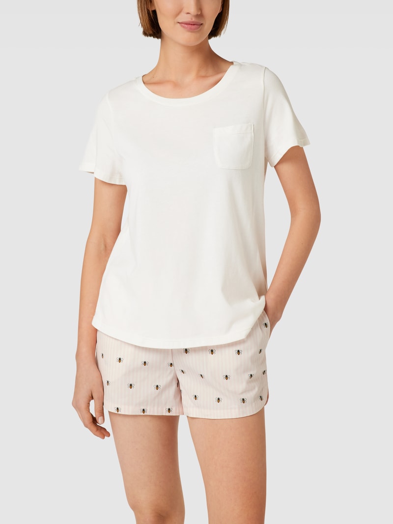 Pyjama mit Motiv-Print in hellrosa