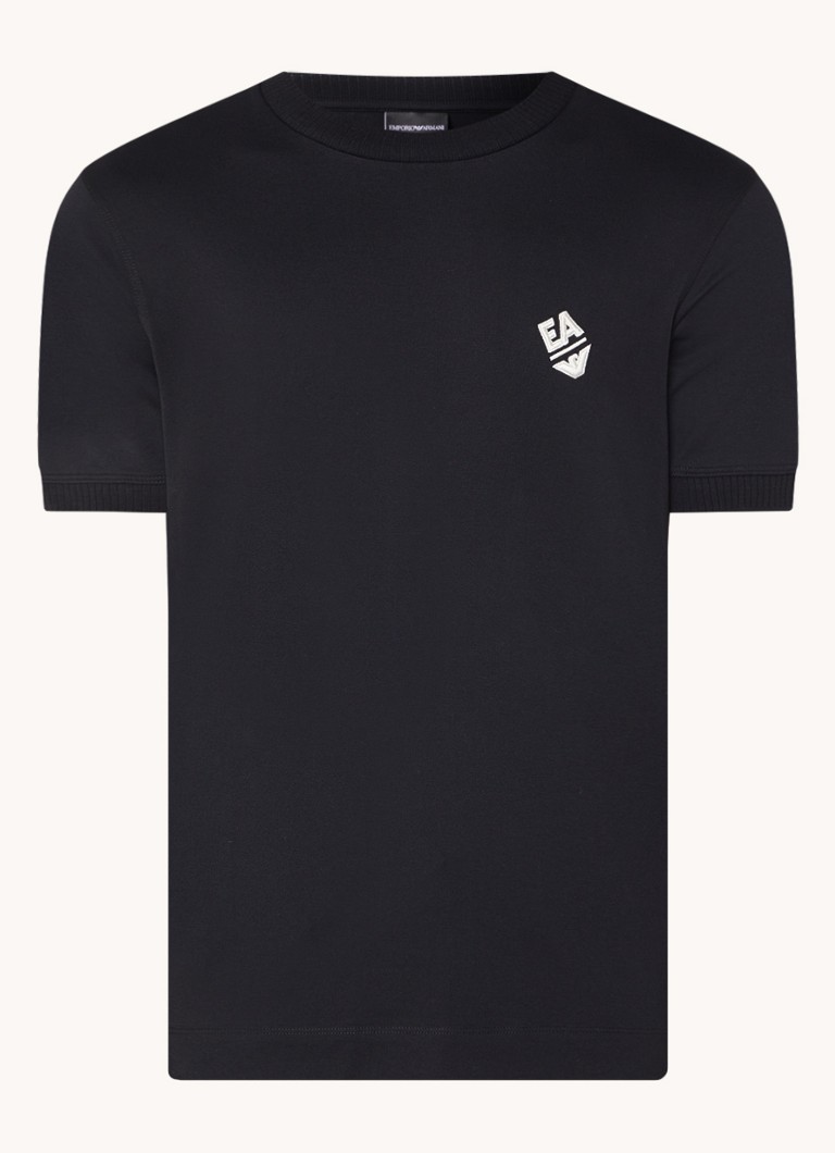 Tricou Emporio Armani cu logo brodat
