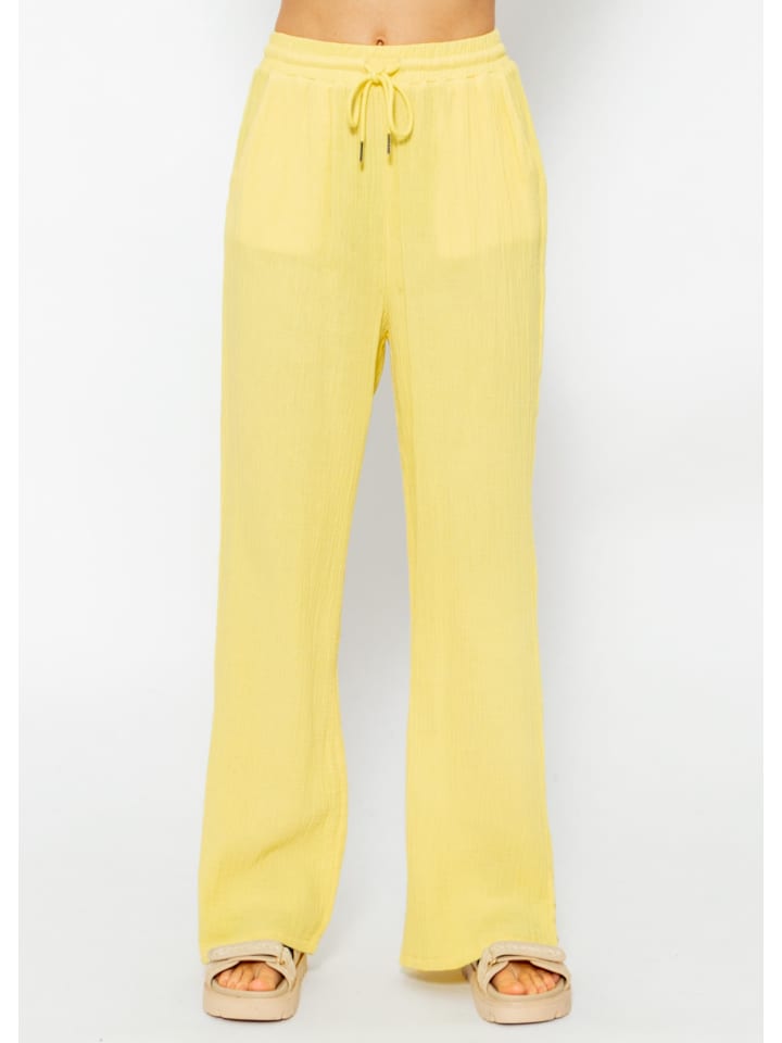SASSYCLASSY Musselin Hose in gelb günstig kaufen