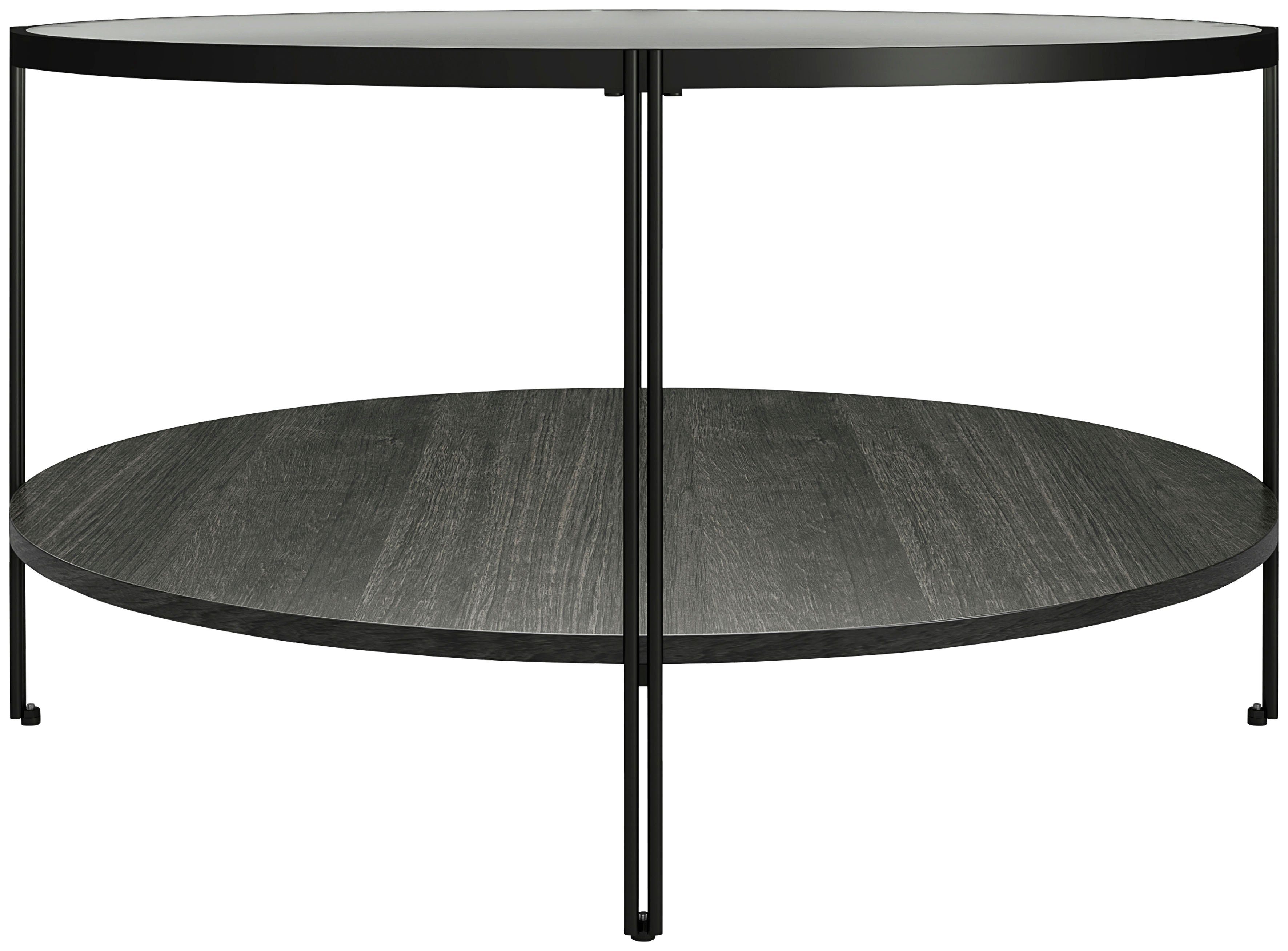 Dorel Home Couchtisch Wainwright (1-St), mit Tischplatte aus Glas, Ablageboden, Breite 81,5 cm, Höhe 45 cm